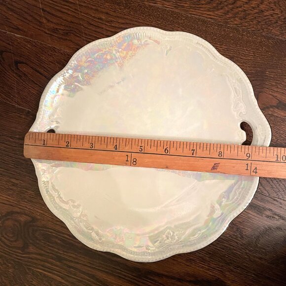 Vintage 20s Union K Porcelain plate/platter CzechoSlovakia lustreware - Picture 7 of 7